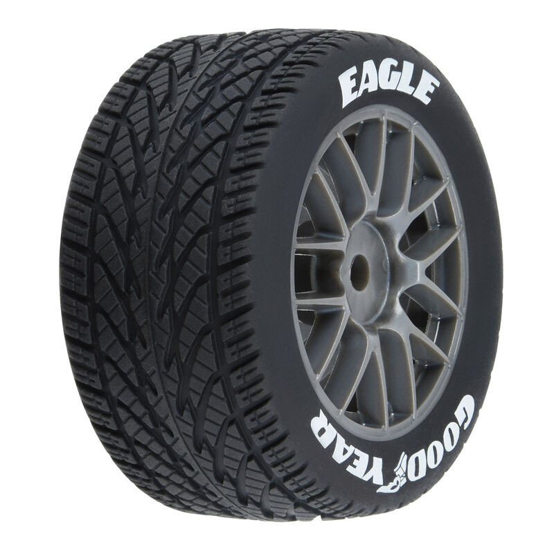 Proline 1028310 Goodyear Eagle Rain Tire F/R MTD Gray for Losi