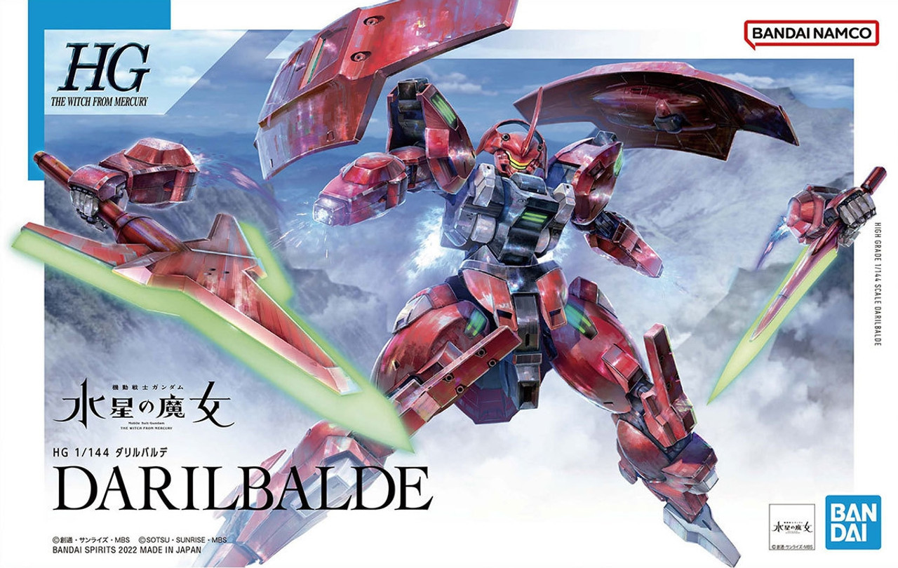  Bandai 2604769 HGWFM 1/144 #08 Darilbalde "Gundam: The Witch from Mercury" Model Kit Action Figure Model Kit