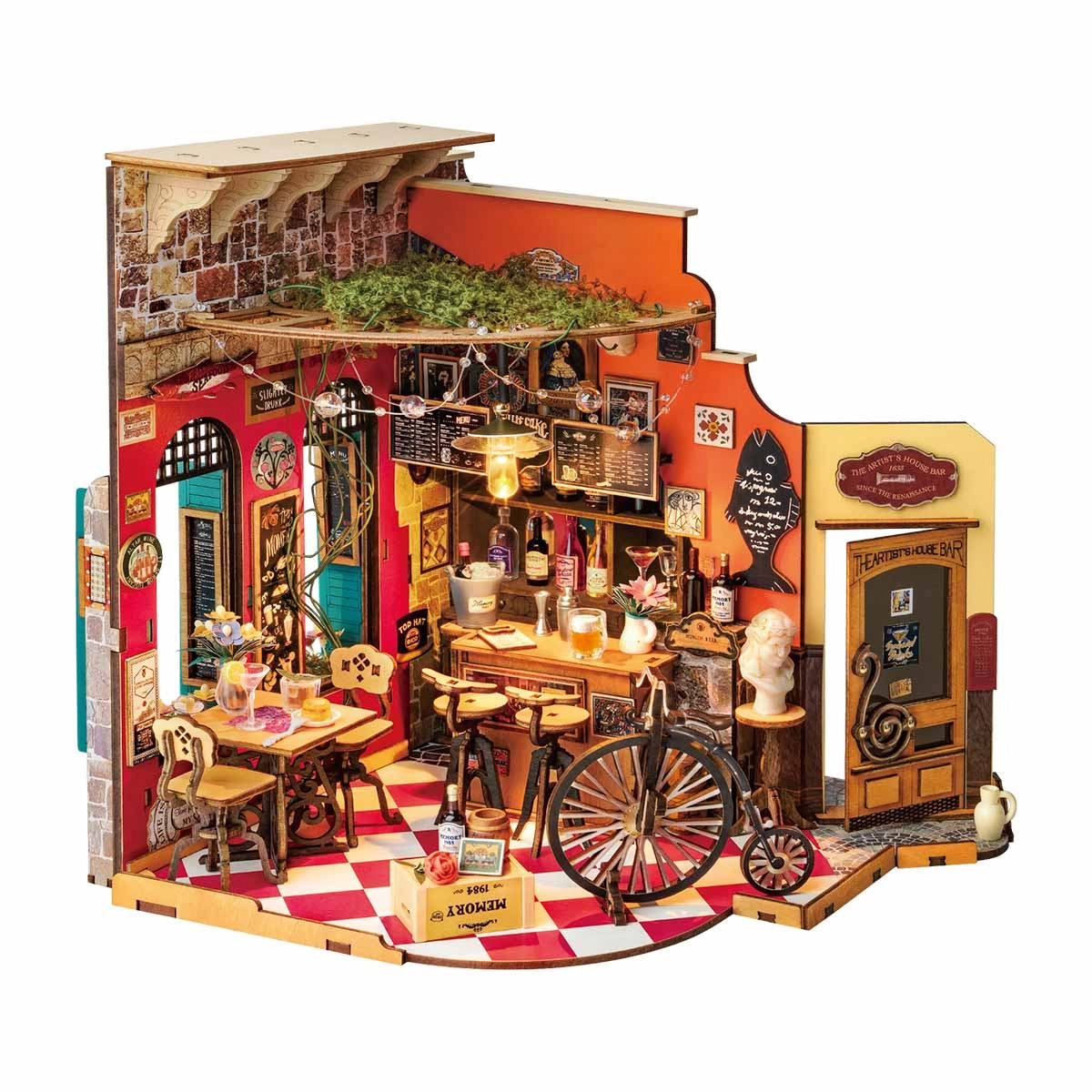 Rolife DG173 Cheers Bar & Dining, DIY Miniature House