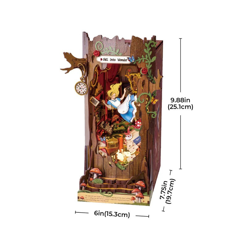 Rolife TGB12 Alice Adventure DIY Book Nook Shelf Insert Kit
