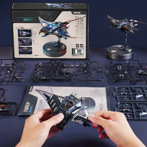 ROKR MI06 Manta Ray Mechanical 3D Puzzle Kit - Small Addictions RC