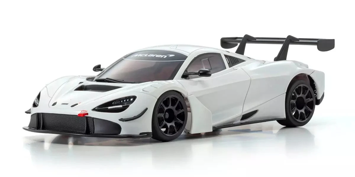 Kyosho 32364W MR-04 RWD Mini-Z Readyset w/McLaren 720S GT3 Body (White) w/KT-531P 2.4GHz Radio