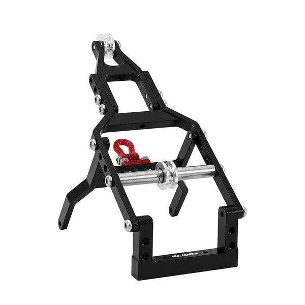 Injora INJS2065-360-194BK Axial SCX24 1/24 Tow Truck Crane Kit & INJS2065-360 Winch Servo (Black)