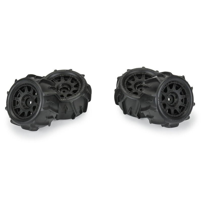Proline 1031110 1/18 Dumont F/R Tires MTD 12mm Black Raid (4