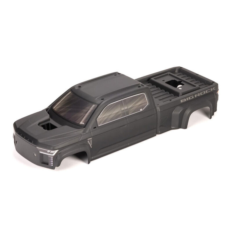 Arrma 1379 BIG ROCK CREW 4X4 Cab Clipless Painted Decaled Trimmed Body, Matte Black