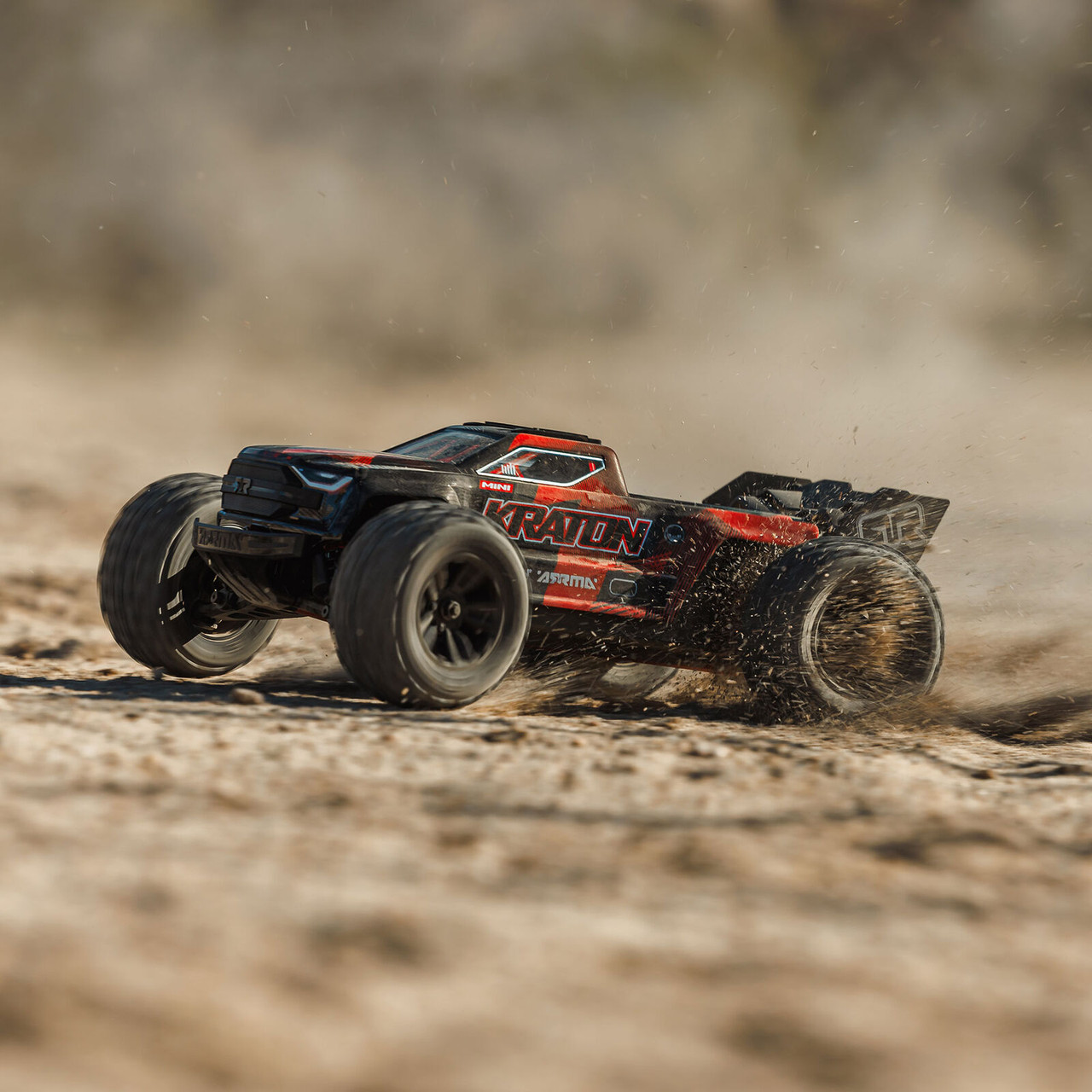  Arrma 2508T1 1/16 Mini KRATON 3S DSC 4X4 RTR Brushless Speed Truck , Black/Red