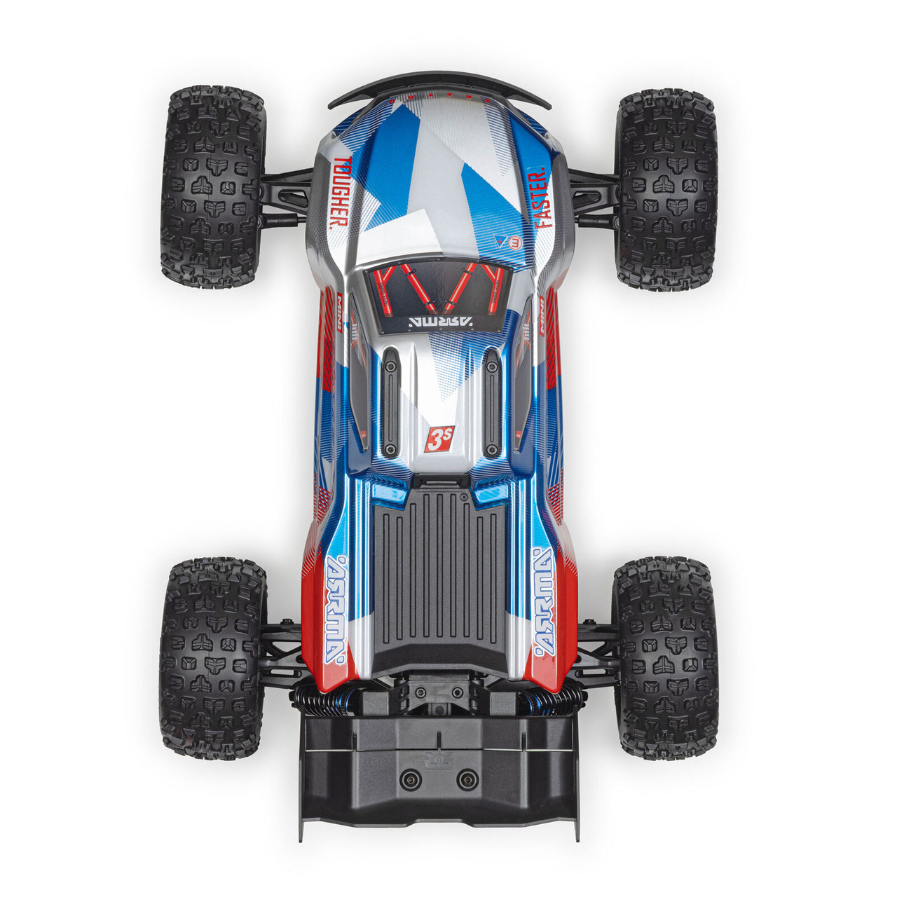 Arrma 2508ST1 1/16 Mini KRATON 3S DSC 4X4 RTR Brushless Speed Truck (3S Battery & Charger Included) , Red/Blue