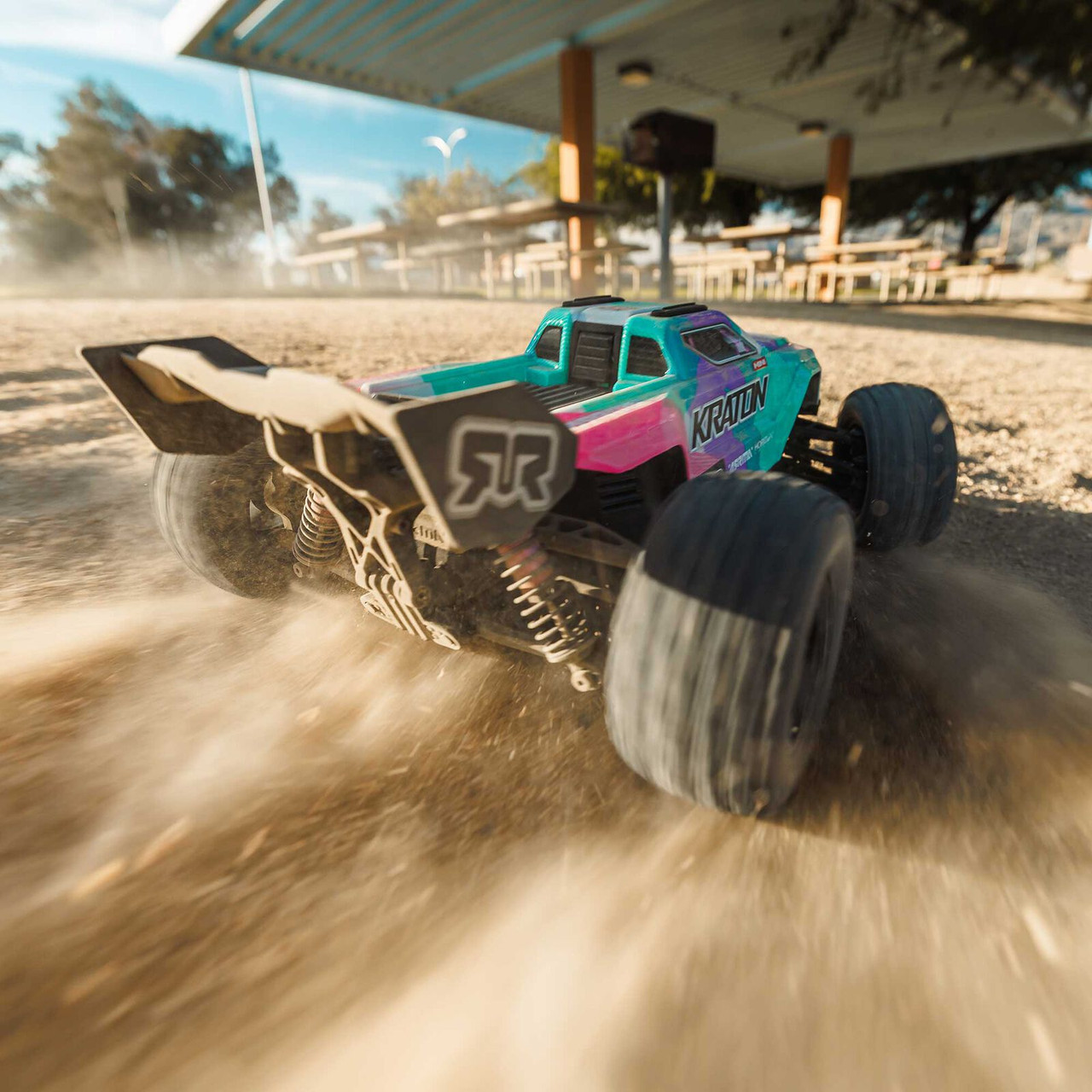 Arrma 2508ST2 1/16 Mini KRATON 3S DSC 4X4 RTR Brushless Speed Truck (3S Battery & Charger Included) , Teal/Pink