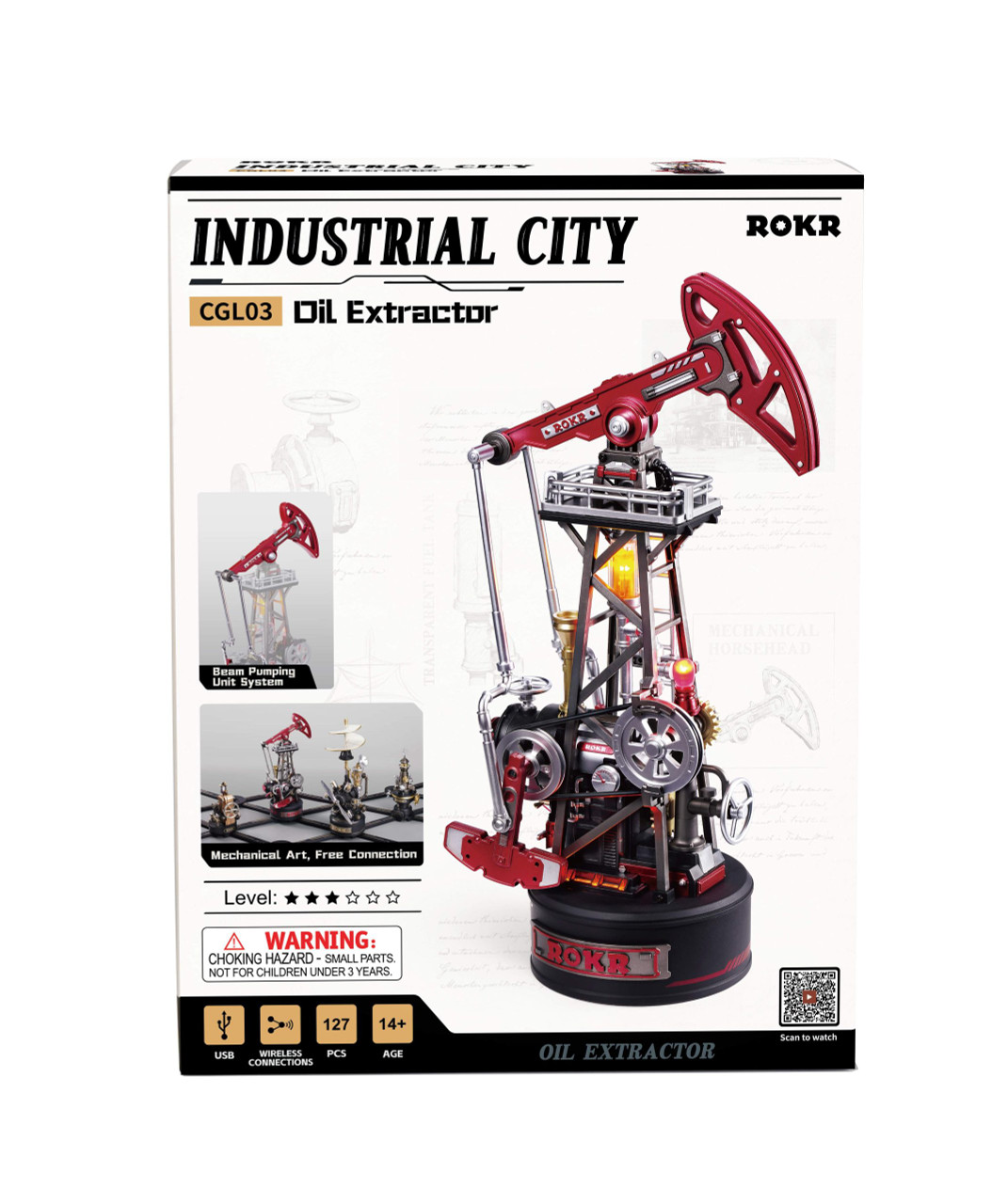  ROKR CGL03 Oil Extractor Mechanical 3D Puzzle