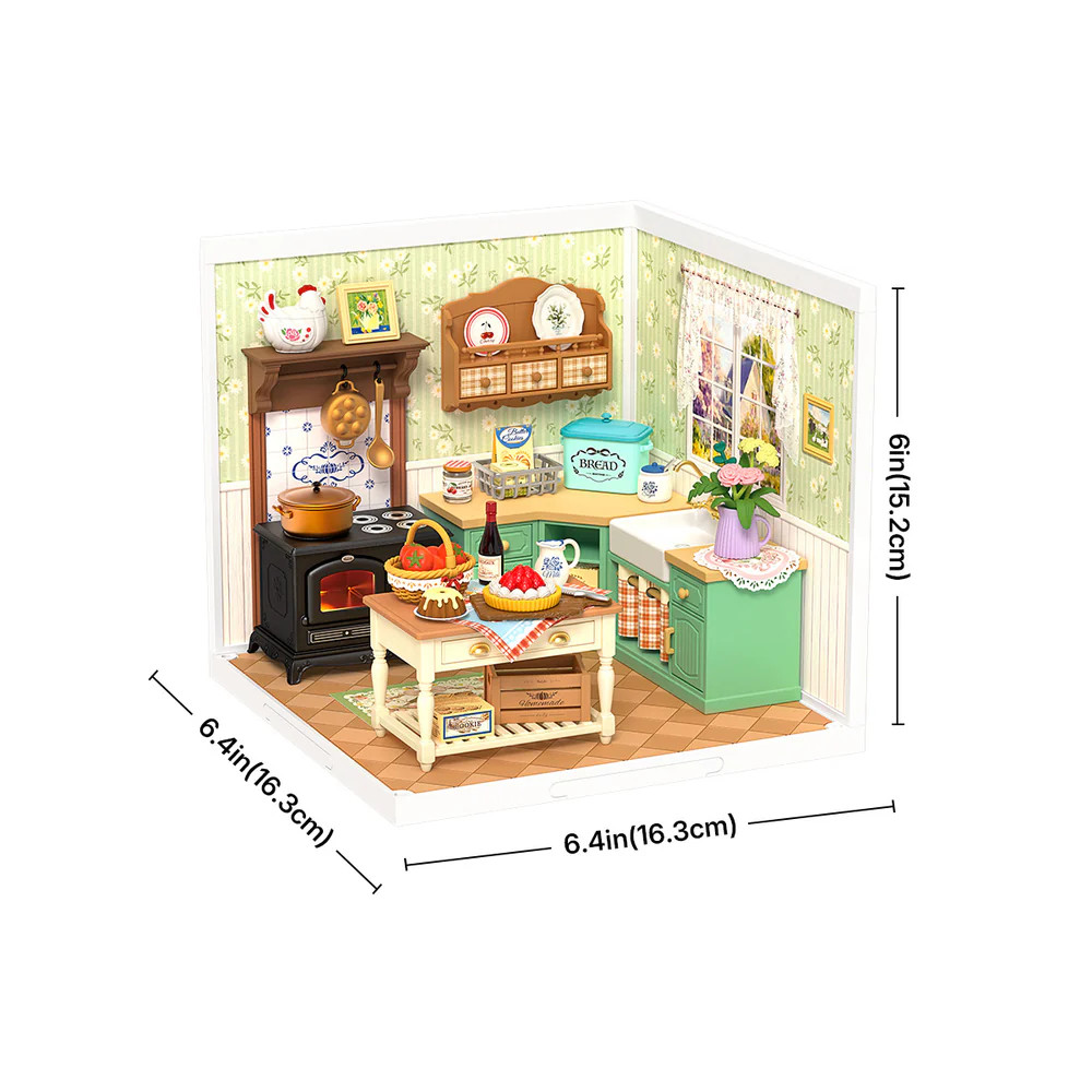 Rolife DW024 Farmhouse Kitchen, DIY Miniature House