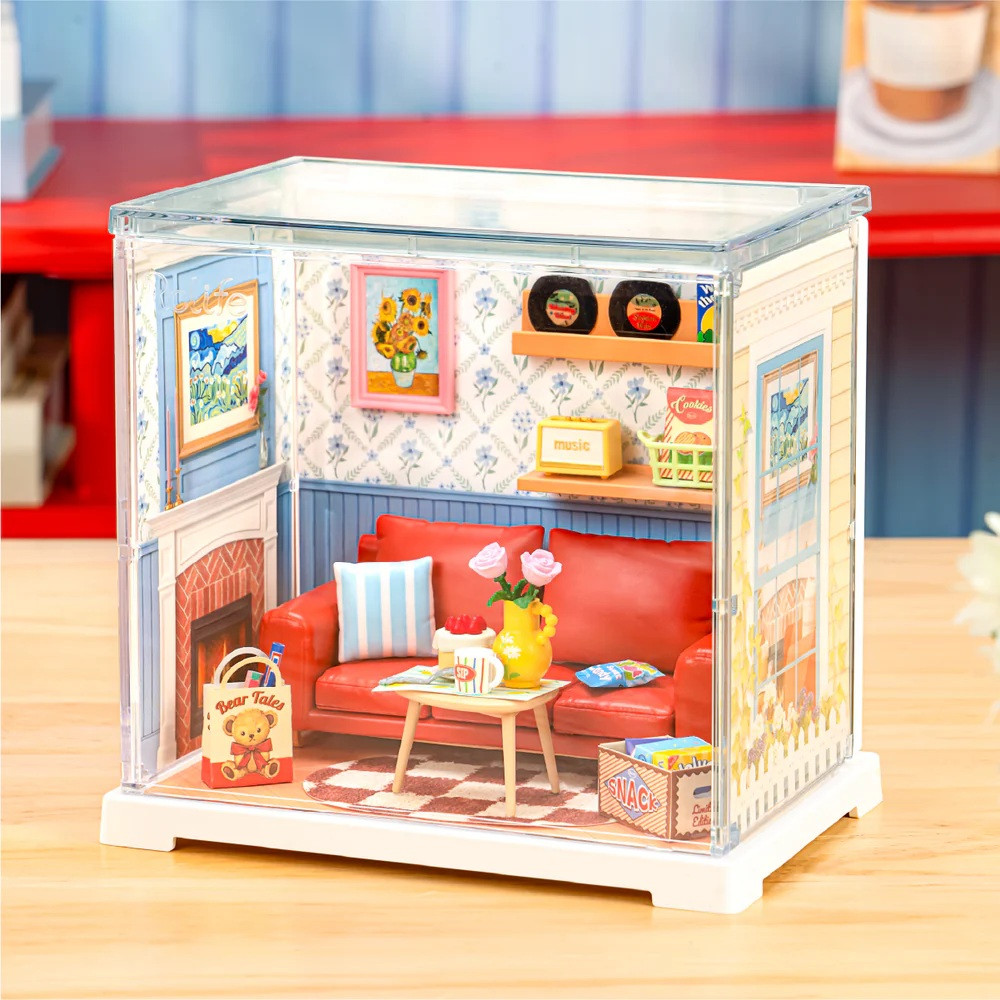 Rolife DWS05B Country Blue Lounge, DIY Miniature House