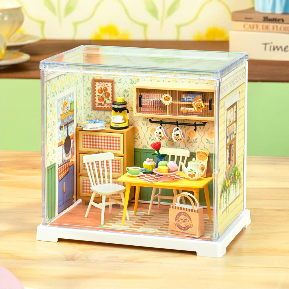 Rolife DWS06B Floral Dining Room, DIY Miniature House