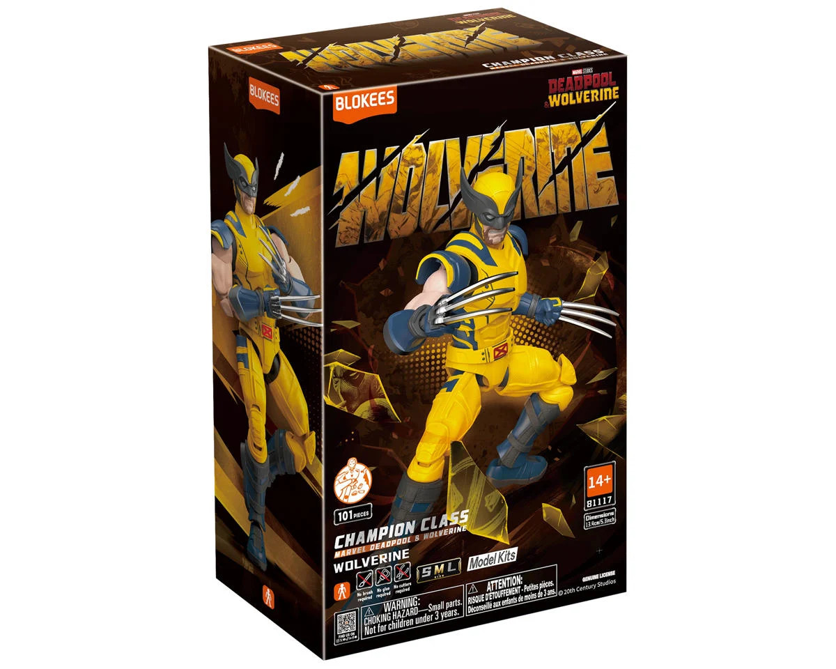  Blokees 81117 Marvel Champion Class 05 "Deadpool & Wolverine" Wolverine Plastic Model Kit
