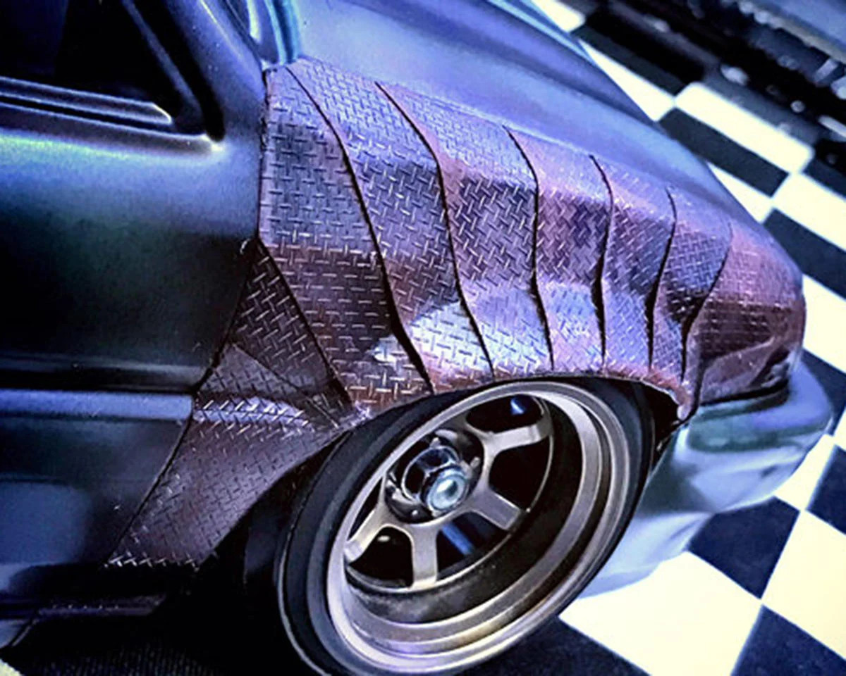 Pandora RC 1/10 Scale 3D Checkered Steel Plate Decal Sheet (Miniature Scale Drift Accessory)