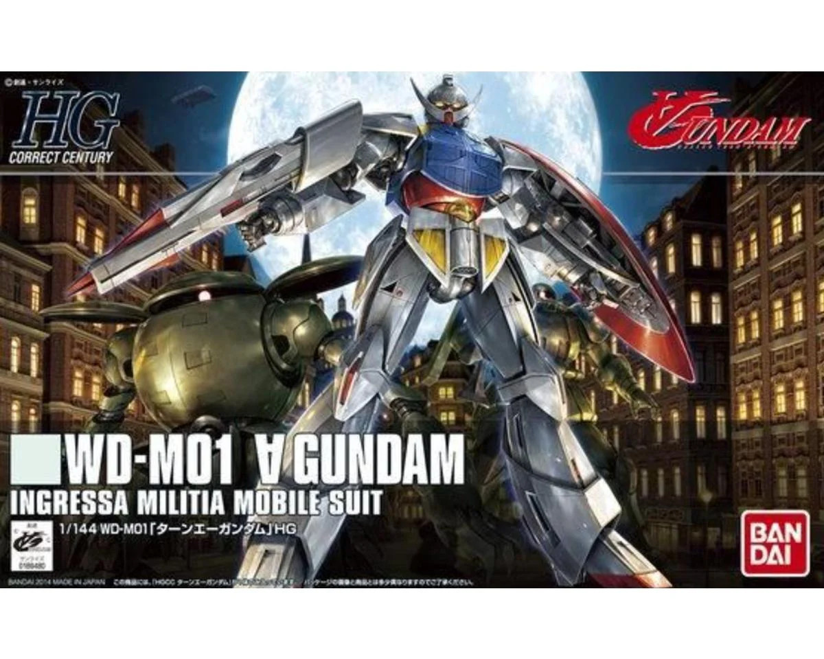  Bandai 2244752 1/144 HGCC #177 WDM01 Turn A Gundam "Turn A Gundam" Plastic Model Kit