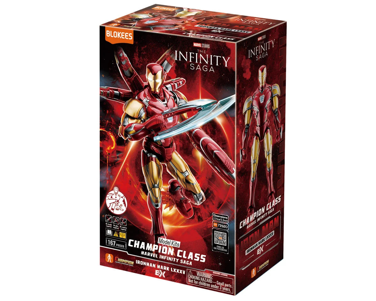  Blokees 73920 Marvel Champion Class 01 Iron Man MK85 EX Plastic Model Kit (Infinity Saga) (EX Edition)