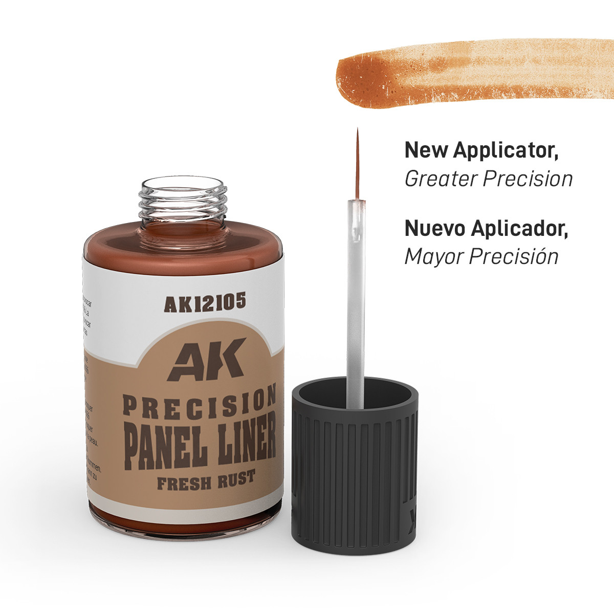 AK Interactive Precision Paneliner Fresh Rust (30ml)