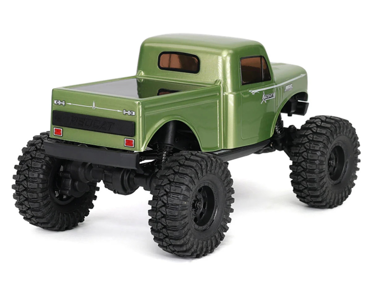 Redcat 43483 Ascent-18 1/18 4WD RTR Brushed Rock Crawler (Green) w/2.4GHz Radio, Battery & Charger