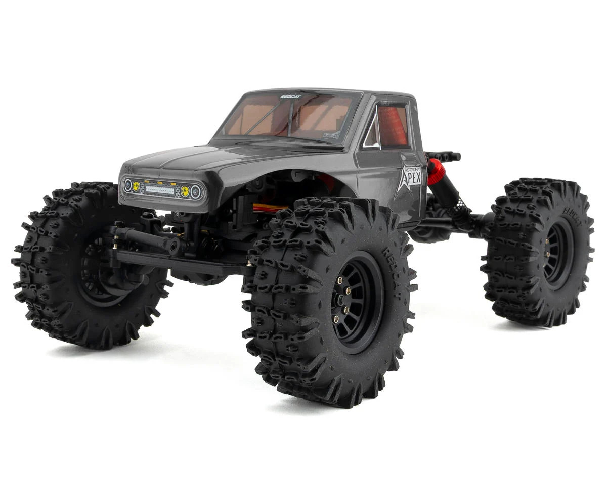 Redcat 42222 Ascent-18 Apex 1/18 4WD RTR Brushless Rock Crawler (Dark Metallic Gray) w/2.4GHz Radio, Battery & Charger