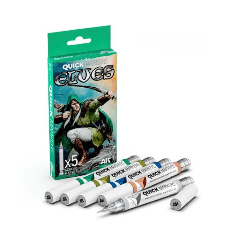  AK Interactive MQ101 Elves Quick Markers Set