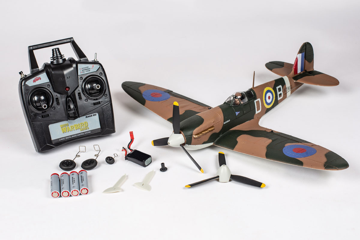  Rage RC RAF Spitfire BL 500mm RTF Warbird with PASS (Pilot Assist Stability Software) System