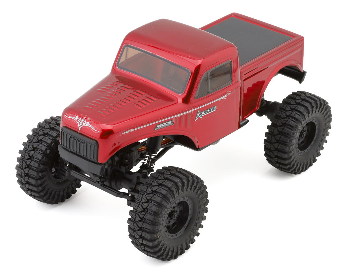 Redcat 43482 Ascent-18 1/18 4WD RTR Brushed Rock Crawler (Red) w