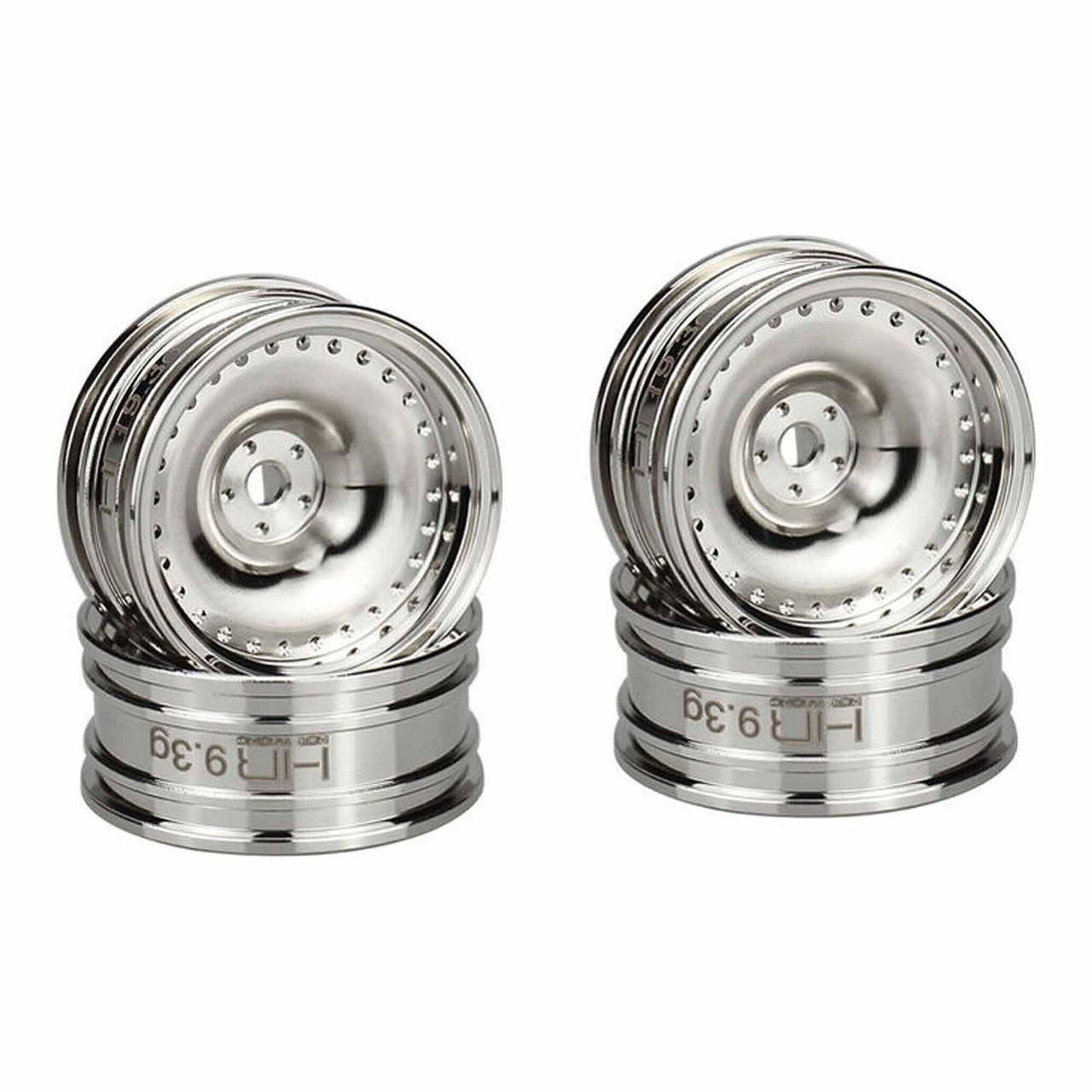 Hot Racing 4mm Offset Chrome Brass CL 9.3g Wheel - SCX30