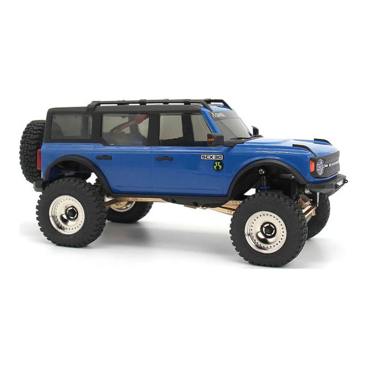 Hot Racing 4mm Offset Chrome Brass CL 9.3g Wheel - SCX30