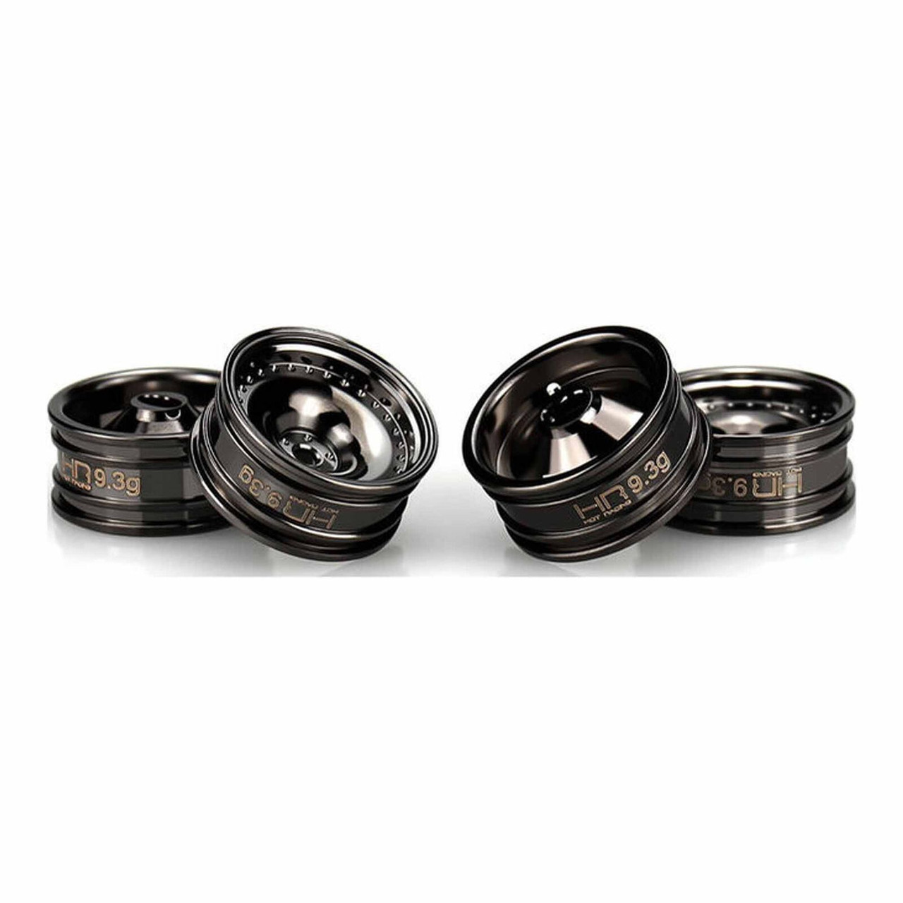 Hot Racing Black Chrome Brass CL 9.3g Wheel - SCX30