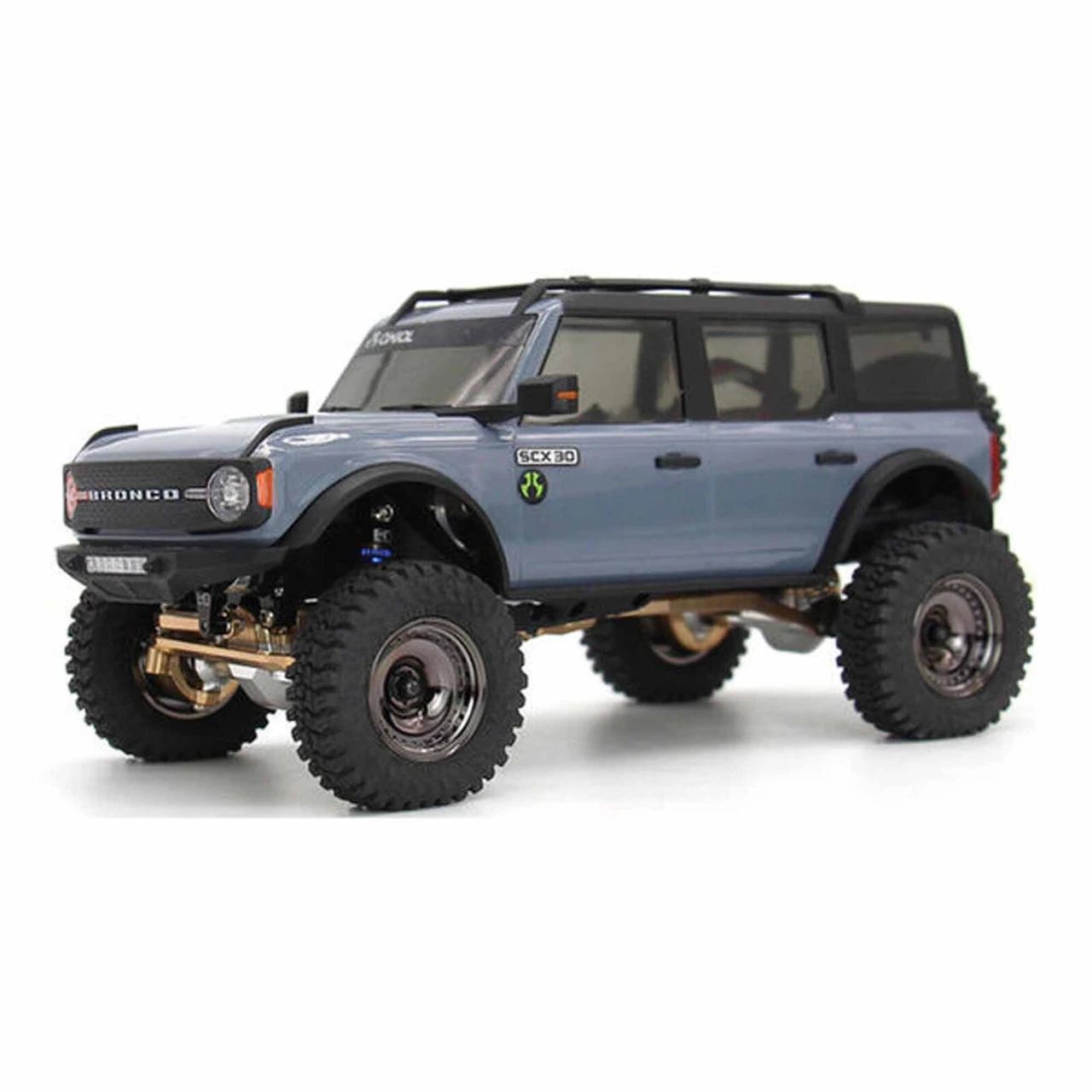 Hot Racing Black Chrome Brass CL 9.3g Wheel - SCX30