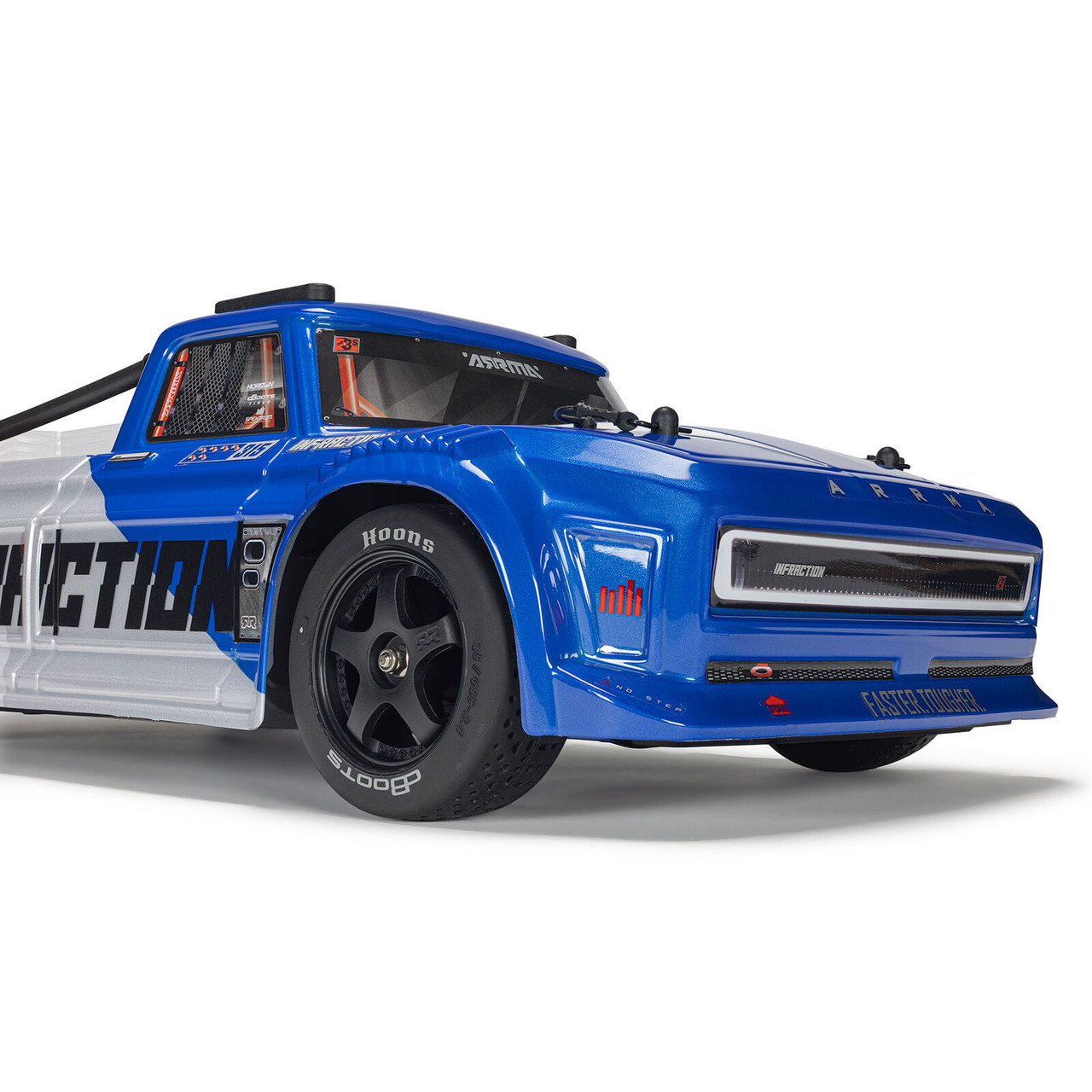 Arrma 4315V4T1 1/8 INFRACTION 223S DSC 4X4 RTR Brushless All-Road Street Bash Truck, Blue/Red
