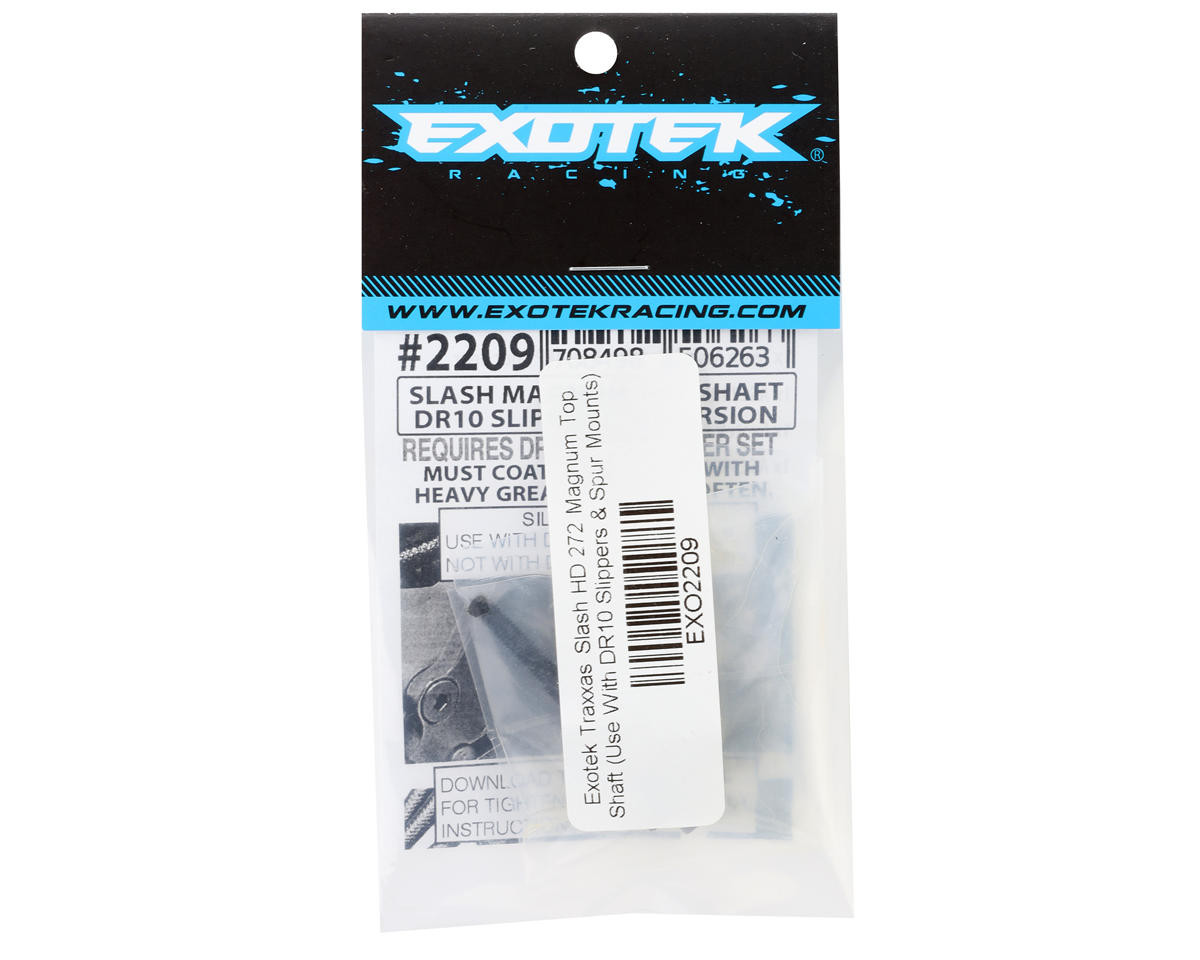 Exotek Racing 2209 Traxxas Slash HD Steel 272 Magnum Top Shaft (Use With DR10 Slippers & Spur Mounts)
