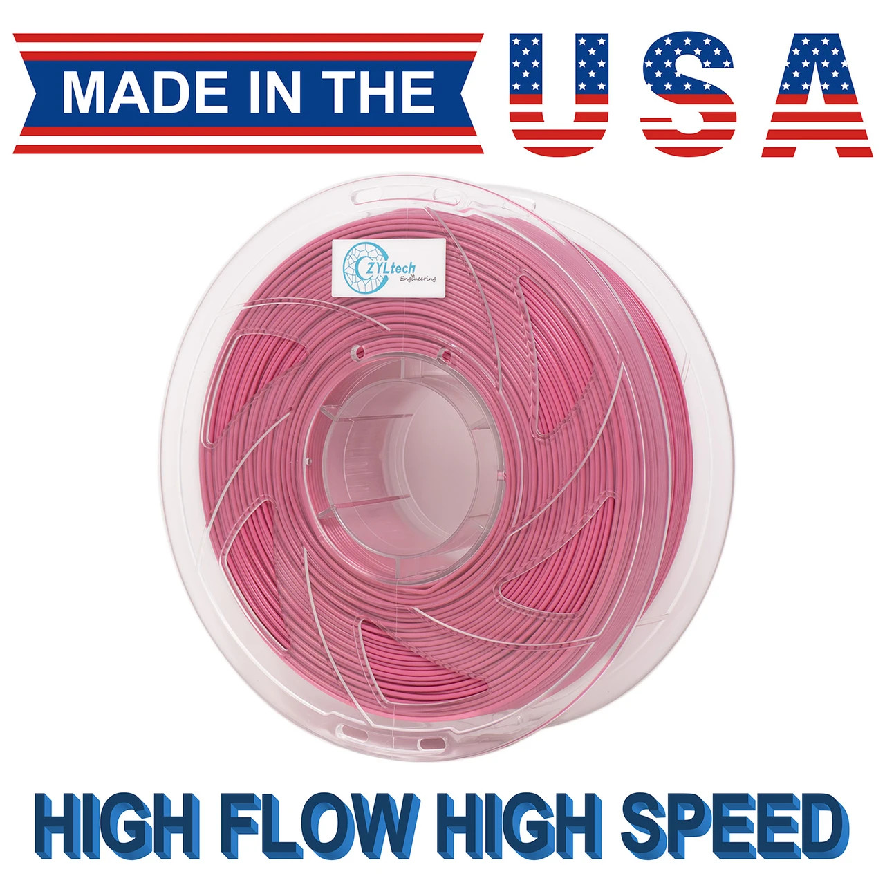 ZYLtech High Speed PLA 1.75 mm 1 kg/2.2 lbs Color: Magenta