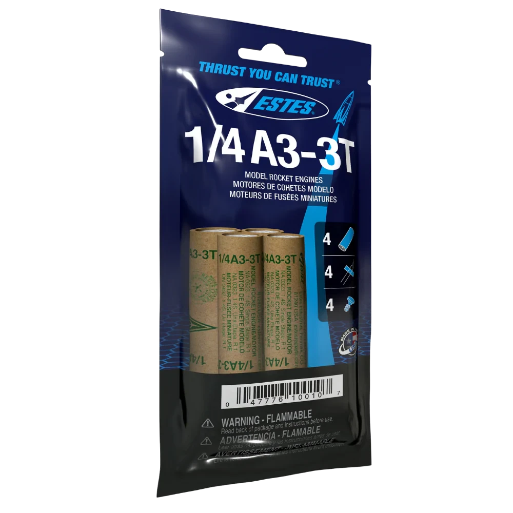  Estes 010010 1/4A3-3T Model Rocket Engines (4pk)