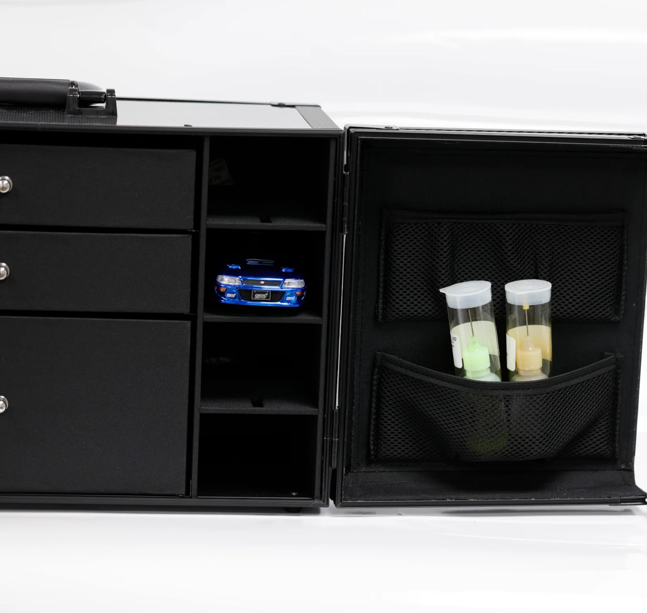 Pod mini ブラック 2台セット PowerHobby Kyosho Mini-Z & 1/28 Car Pit Box - Small Addictions RC