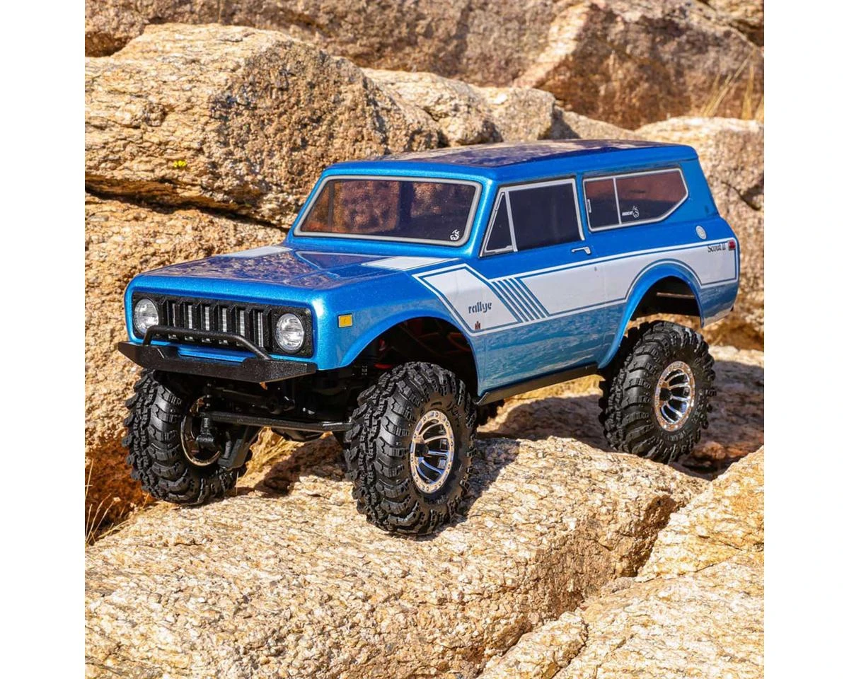  Redcat Ascent-18 International Scout II 1/18 4WD RTR Rock Crawler (Blue) w/2.4GHz Radio, Battery & Charger