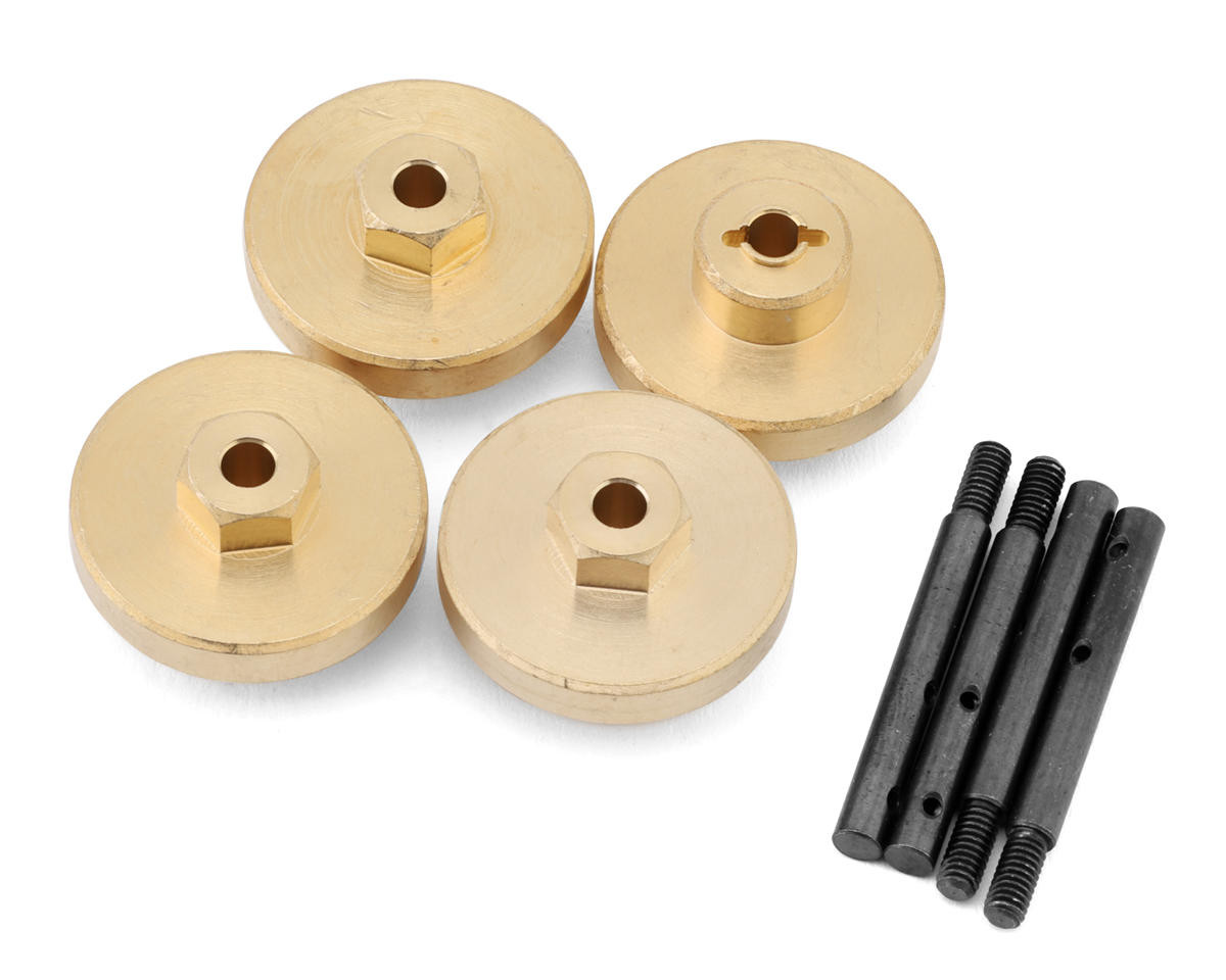  Furitek FX18 Extended Brass Wheel Hex Adapters (10mm) (4) (14.1g)