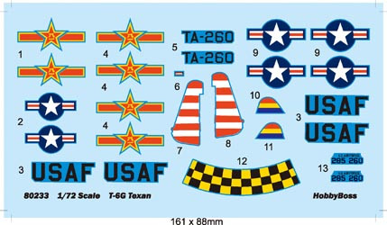  HobbyBoss T-6G TEXAN 1/72 Scale Model Kit