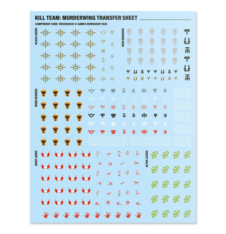Warhammer 40,000 Kill Team: Murderwing Chaos Space Marine Aerial Shock Troops 102-70