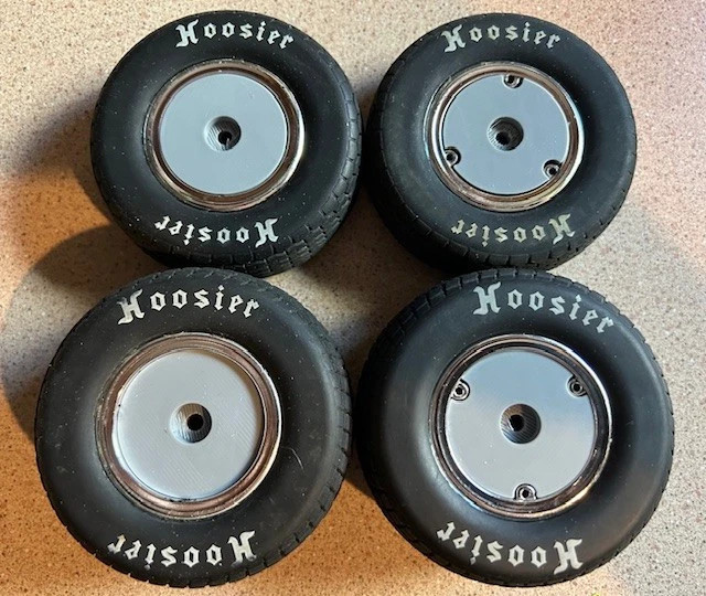 Racin Dots Losi GEN3 22S Sprint Car Wheel Covers, Gray