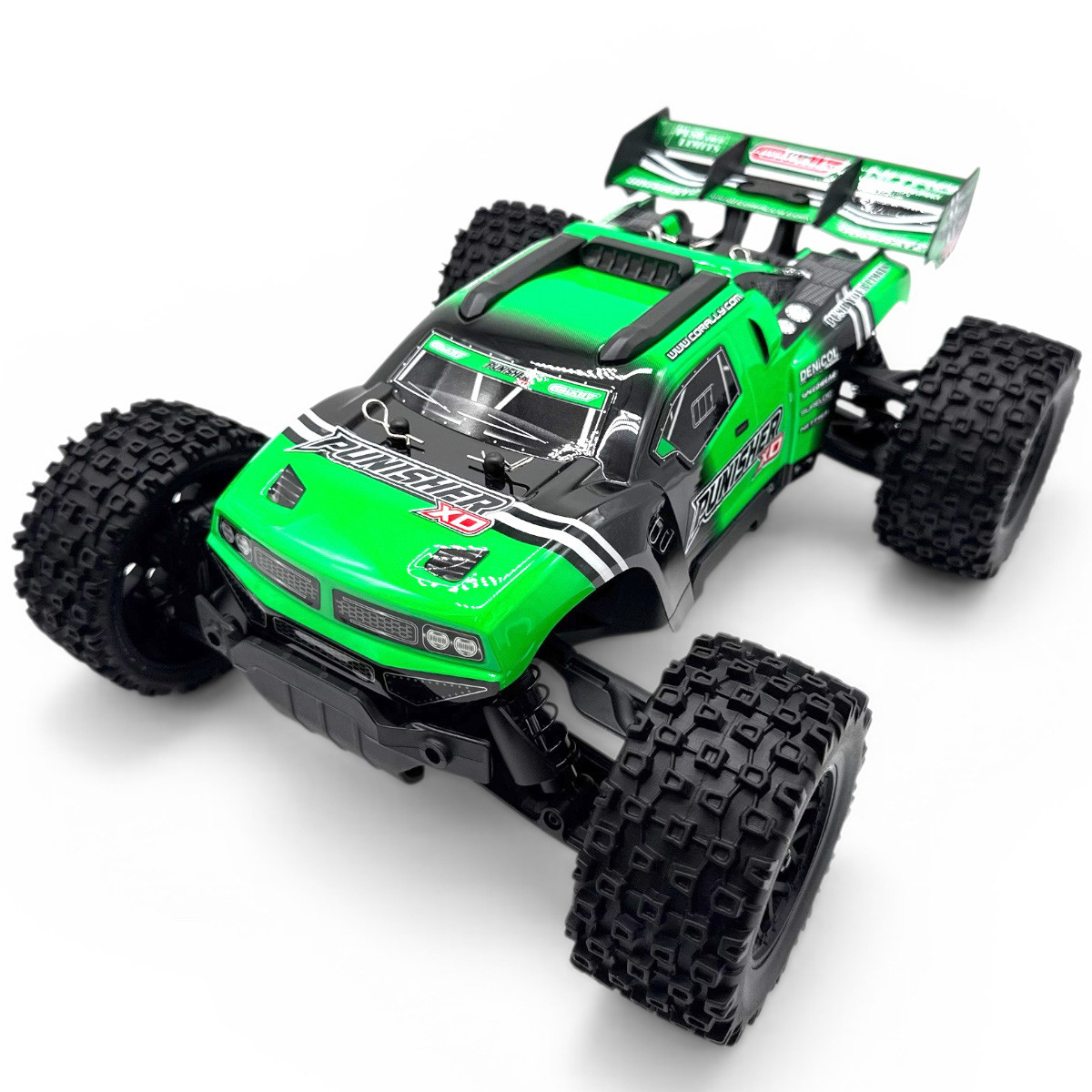 Team Corally Punisher XD 4WD 2S Small Scale, RTR Monster Truck, Green