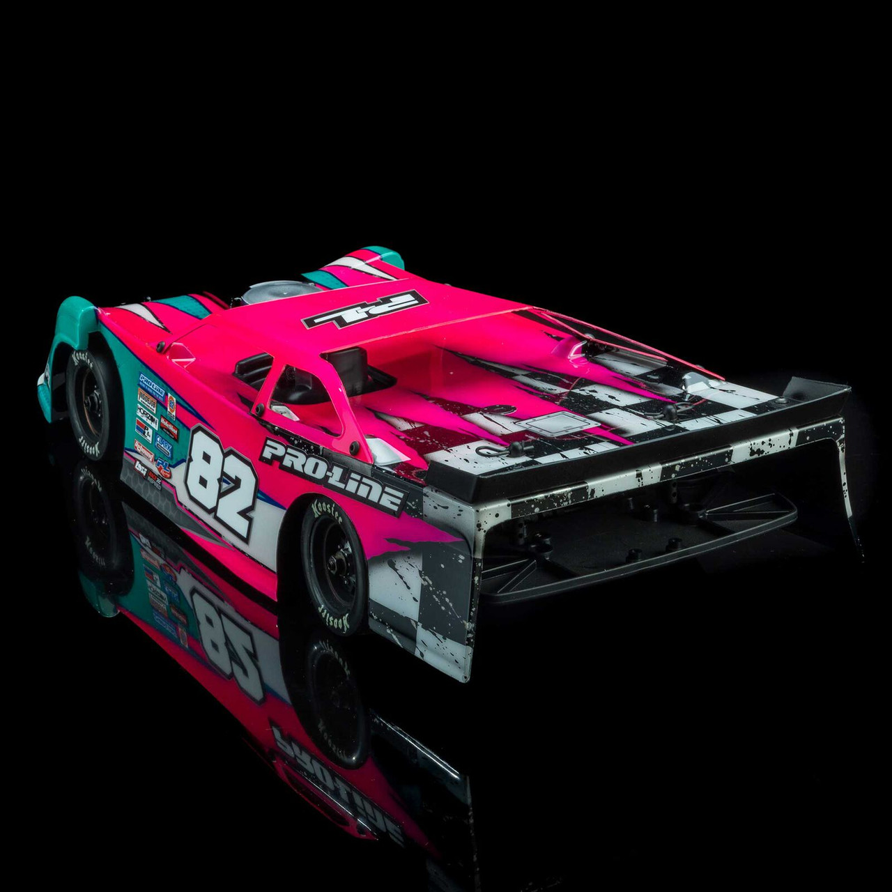  Proline 373717 1/12 Pre-Cut Dirt Late Model Tombstone Hi-Performance Clear Body: Losi GROM ALM and NASCAR
