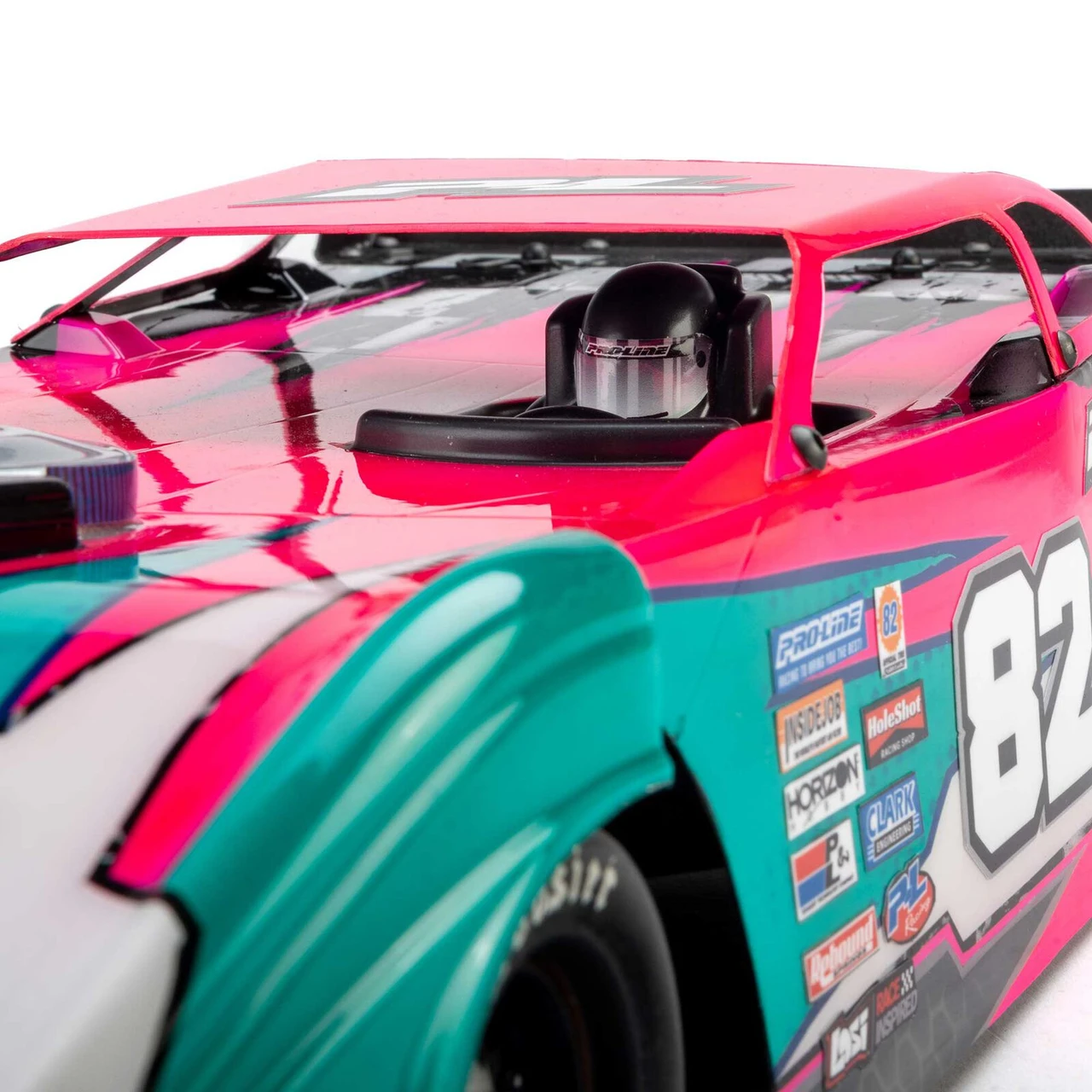  Proline 373717 1/12 Pre-Cut Dirt Late Model Tombstone Hi-Performance Clear Body: Losi GROM ALM and NASCAR