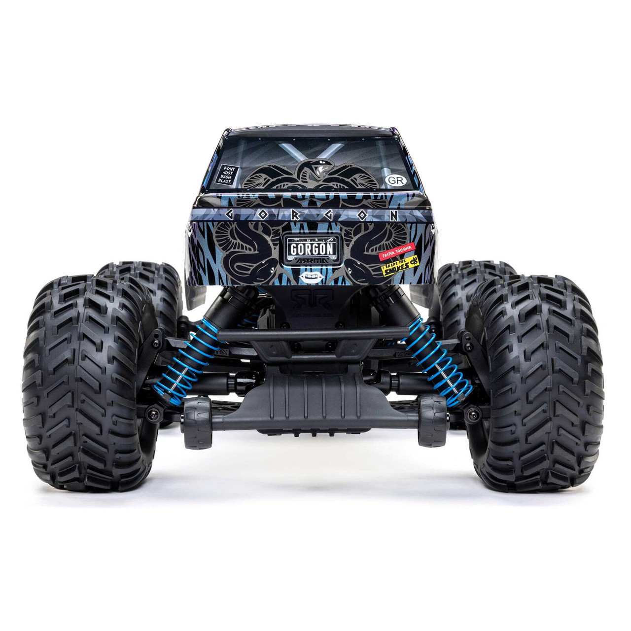 Arrma 3530T1 1/10 GORGON 223S 2WD RTR Brushless Monster Truck, Blue/Black