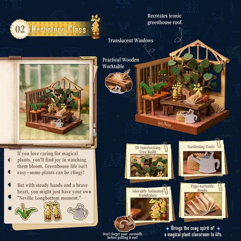  Puremind Harry Potter Hogwarts Herbology Class