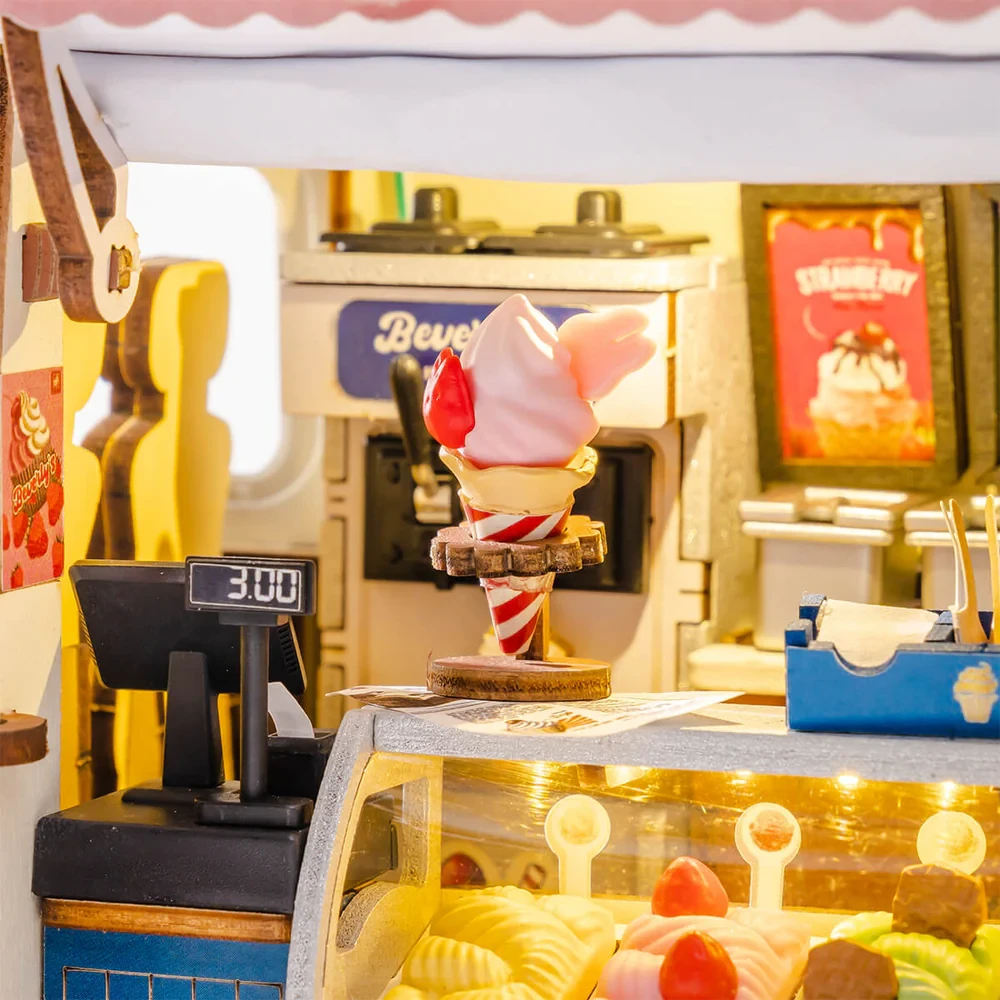  Rolife Beverly's Ice Cream Truck 3D Wood Puzzle TGS06