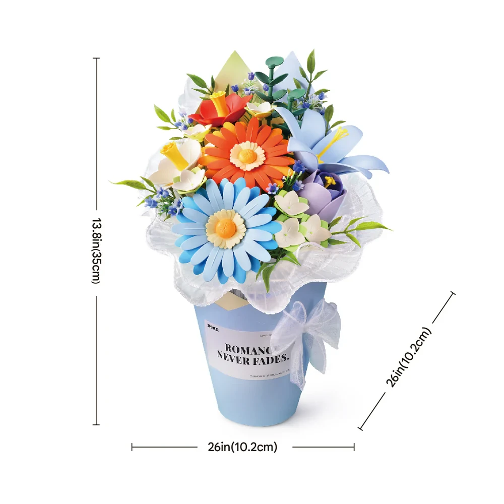  ROKR Twilight Sky Bouquet DIY Flower 3D Puzzle AF03J