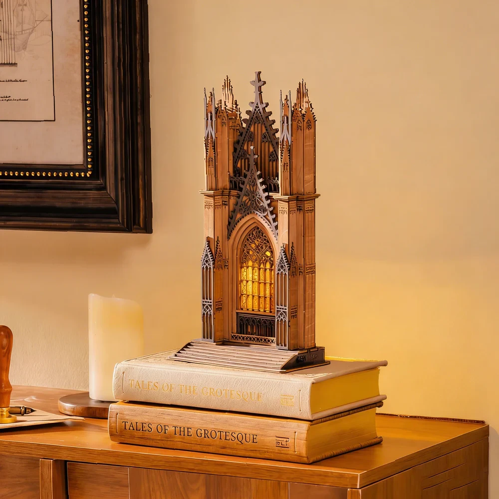  Rolife Twin-Tower Cathedral 3D Wooden Puzzle TGA01