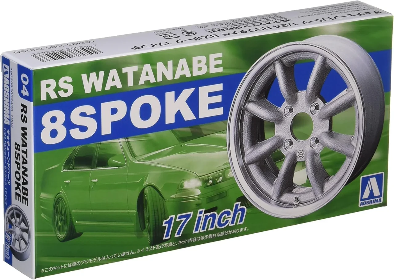  Aoshima 20314 1/24 Tuned Parts #04 RS Watanabe 8 Spoke 17Inch