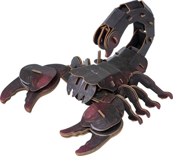 MakeBug D0053 Deep Jungle Rainforest Scorpion 3D Kraft Paper Puzzle